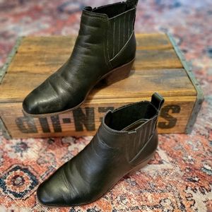 Lucky Brand Black Leather Booties
